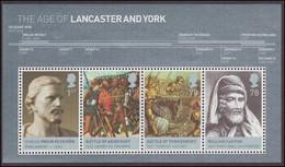 2008 Kings & Queens Houses Of Lancaster And York Souvenir Sheet Unmounted Mint. - Neufs