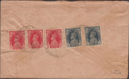1941. INDIA. Georg VI  2 Ex 3 PIES + 3 Ex 1 ANNA INDIA POSTAGE On Cover To Johore, Singapore. Censor Cance... - JF427232 - Johore