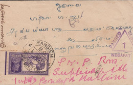 1939. INDIA. Georg VI 2 As 6 Ps Ox Waggon On Cover To Kedah Cancelled  RANGIEM 6 DEC 39 + Censor Cancel PA... - JF427256 - Kedah