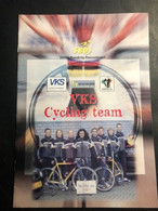 VKS Cycling Team - Folder / Leaflet A4 - 1996 -  Leontien Van Moorsel Etc. - Cyclists - Cyclisme - Ciclismo -wielrennen - Cyclisme