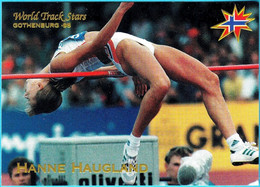 HANNE HAUGLAND Norway (High Jump) 1995 WORLD CHAMPIONSHIPS IN ATHLETICS Old Trading Card * Athletisme Atletica Athletik - Athlétisme