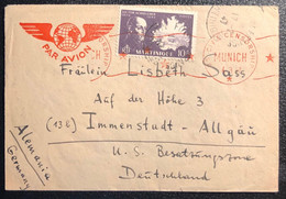 Martinique Lettre 1947 Obl N° 207, 215, 223 & PA6 Obl Fort De France Pour La Zone US En Allemagne Avec Censure US Rare ! - Briefe U. Dokumente