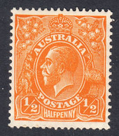 Australia 1926-30 Mint No Hinge, Orange, Wmk 7, Sc# ,SG 94 - Ongebruikt