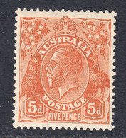 Australia 1926-30 Mint Mounted, Orange-brown, Wmk 7, Sc# ,SG 103a - Mint Stamps