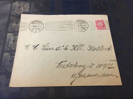 (2 E 4)  Very Old Denmark Letter Posted 1905 - Storia Postale