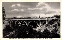 South Carolina Columbia Jefferson Davis Highway Bridge Over Congaree River - Columbia