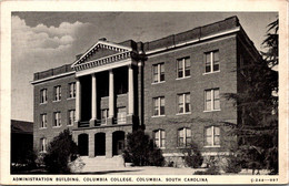 South Carolina Columbia Administration Building Columbia College 1941 - Columbia