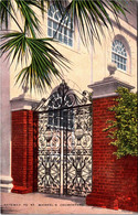 South Carolina Charleston Gateway To St Micchael's Churchyard - Charleston