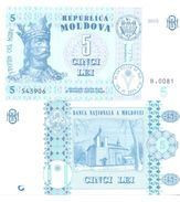 2017. Moldova, 5Leu/2015,  UNC - Moldova