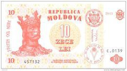 2013. Moldova, 10 Leu 2013, P-10, UNC - Moldavie