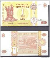 1998. Moldova, 1 Leu/1998, P-8, UNC - Moldawien (Moldau)