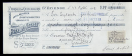 0-3211-LCD-20145  Quincaillerie Ferriol Matrat St étienne 1908 Grenoble - Letras De Cambio