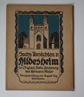 Sechs Ansichten Von Hildesheim In Original Stein Zeichnungen Von Hermann Maier. - Mapamundis