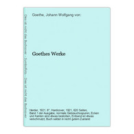 Goethes Werke - Autores Alemanes