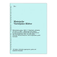 Rheinische Vierteljahrs-Blätter - Allemagne (général)