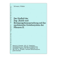 Der Einfluß Der Zug-,Knick-und Bewegungsbeanspruchung Auf Das Mechanische Gewebesystem Der Pflanzen II. - Nature