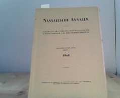 Nassauische Annalen 1948, Zweites Heft, 60 Band, Jahrbuch Des Vereins Für Nassauische Altertumskunde Und Gesch - Hesse