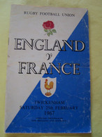 LE SPORT. LE RUGBY. ENGLAND/FRANCE. TWICKENHAM. 25 FEVRIER 1967 - 1950-Oggi