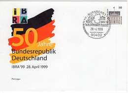 50555 - Bund - 1999 - 110Pfg. SWK PGAUmschl. M. SoStpl. NUERNBERG - IBRA '99 TAG DER BUNDESREPUBLIK DEUTSCHLAND - Covers & Documents