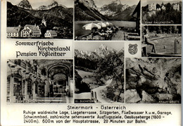 23468 - Steiermark - Kirchenlandl , Eisenerz , Pension Fößleitner , Leopoldsteiner See , Kraus Grotte , Mehrbildkarte - - Eisenerz