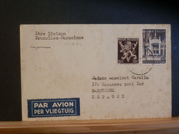 97/719  LETTRTE  BELGE POUR ESPAGNE  1952 1° VOL - Briefe U. Dokumente