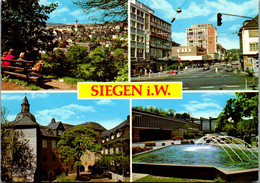 23685 - Deutschland - Siegen In Westfalen , Häusling Auf Oberstadt , Bahnhofstraße , Oberes Schloß , Siegerlandhalle - G - Siegen