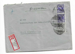 Brief Aus Groß Bieberau 1945 - Zone Anglo-Américaine