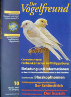 Der Vogelfreund. Fachzeitschrift Für Vogelzüchter, Vogelliebhaber, Vogelschützer. 62. Jahrgang. 2009 - Sonstige & Ohne Zuordnung