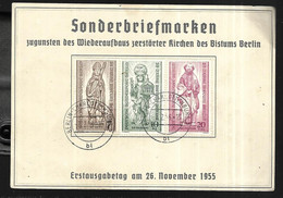 Sonderbriefmarken  Berlin  1955 - Maschinenstempel (EMA)