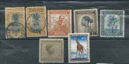 Congo Belge Lot De Timbres Différents - Collections