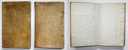 Grand Tour Diary. 2 Volumes. Manuscript. - Théâtre & Scripts