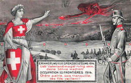 Erinnerung An Die Grenzbesetzung 1914 Occupation Des Frontières - Schweizer Armee Armée Suisse Militaria - Other & Unclassified