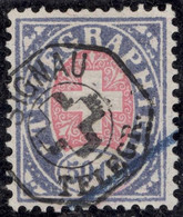 Heimat BE SIGNAU ~1885 Telegraphen-Stempel Auf Zu#16 Telegrapfen-Marke 50 C. - Telegraafzegels