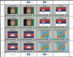 2014 UNO NEW YORK   MI. 1400-3**MNH   Flaggen Der UNO-Mitgliedstaaten. - Unused Stamps