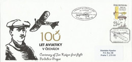 Czech Republic - 2011 - 100 Years Of First Czech Flight By J. Kaspar - Private Cover With Spec. Postmarks, 1st Type - Covers & Documents