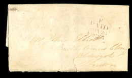 GREAT BRITAIN * ENGLAND * HANDGESCHREVEN BRIEF Uit 1825 Van SHEFFIELD Naar LONDON (12.121x) - ...-1840 Préphilatélie