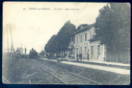 Cpa Du 10 Mussy Sur Seine -- La Gare - Quai Intérieur       JA22-28 - Mussy-sur-Seine