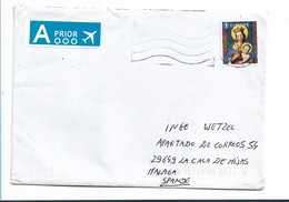 B441 / BELGIEN - Madonna Mit Kind -Weihnachten 2021 - Zum Europatarif Nach Spanien - Lettres & Documents