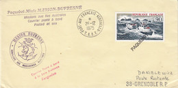 TAAF 1975 Cover Paquebot Marion Dufresne Ca Port-aux-Francais Kerguelen 26-12-1975 (57413A) - Briefe U. Dokumente