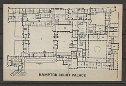 CARTE PLAN LONDRES MAP LONDON 1957 - HAMPTON COURT PALACE - Cartes Topographiques