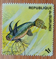 Pantodon Buchholzi/Poisson Papillon D'eau Douce (Animaux) - Burundi - 1974 - Used Stamps