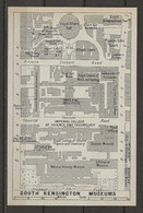 CARTE PLAN LONDRES MAP LONDON 1957 - SOUTH KENSINGTON MUSEUMS - Cartes Topographiques