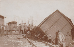 Région Liège Visé   Photo Carte  1917  Gare Accident Train - Visé