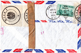 Österreich 1953, Beschädigt Eingangener USA Brief M. Wien Veschluss Etiketten - Unclassified