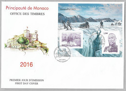 TIR2 - Monaco 2016 Bloc F3008 Sur Enveloppe FDC 03.12.2015  " Les Campagnes Arctiques Du Prince Albert 1er De Monaco. - Cartas & Documentos