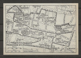 CARTE PLAN LONDRES MAP LONDON 1957 - WALK N ° 3 - PROMENADE N° 3 - Cartes Topographiques