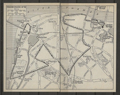 CARTE PLAN LONDRES MAP LONDON 1957 - WALK N ° 10 - PROMENADE N° 10 - Cartes Topographiques