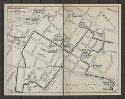 CARTE PLAN LONDRES MAP LONDON 1957 - WALK N ° 7 - PROMENADE N° 7 - Cartes Topographiques