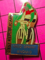 313G Pin's Pins / Beau Et Rare / THEME : SPORTS / CYCLISME CLUB EST REPUBLICAIN VELO SPRINT ANOULD - Cyclisme