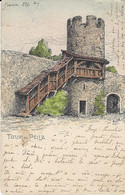 VAUD LA TOUR DE PEILZ Intérieur Du Château - Meltzer En Couleur RARE - Voyagé Le 05.09.1904 Vers La Roumanie - La Tour-de-Peilz